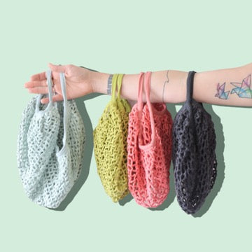 Cotton Crochet Market Bag - Holistic Habitat 