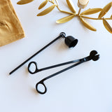 Matte Black Bell Candle Snuffer - Holistic Habitat 