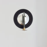 Round Convex Mirror With Candlestick - Holistic Habitat 