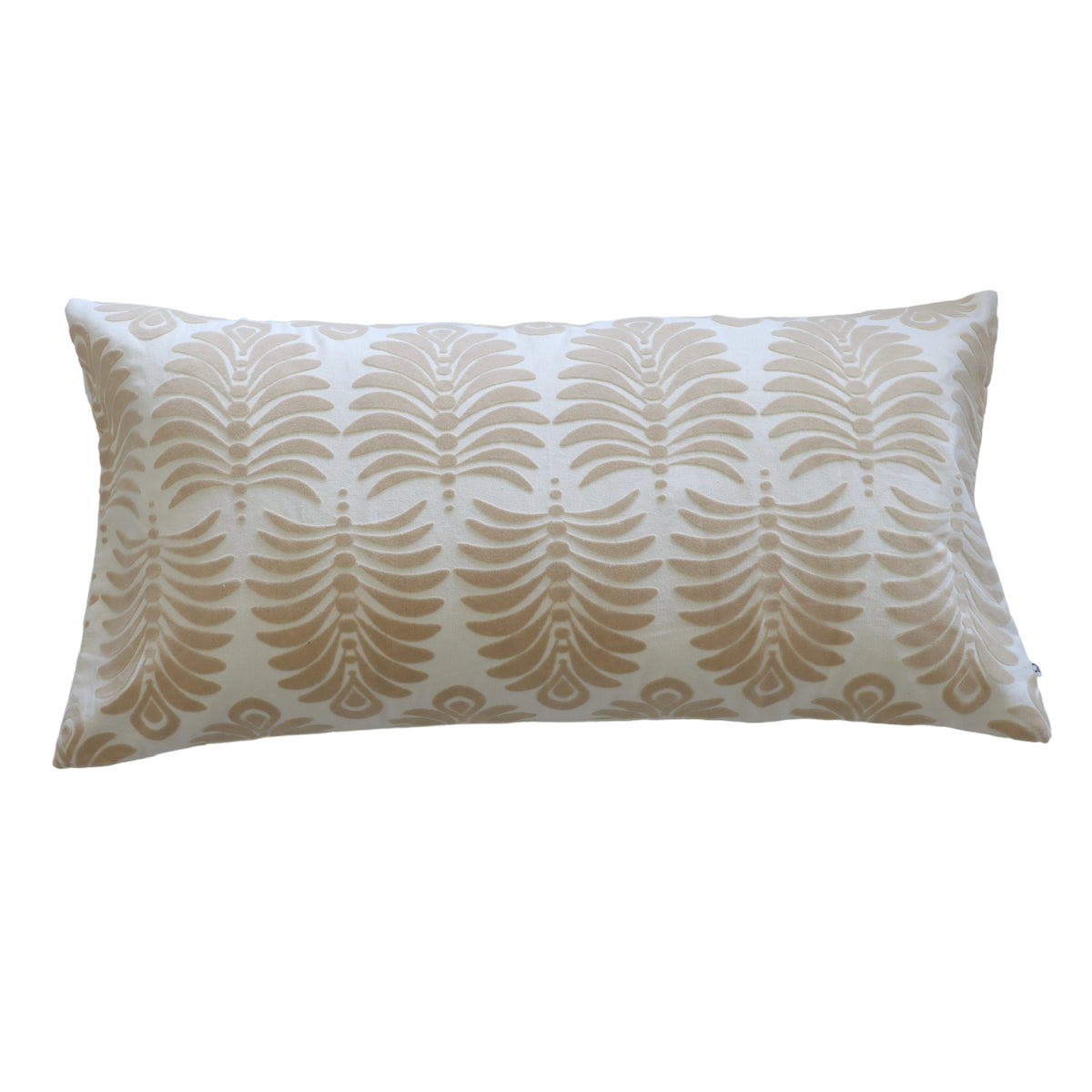 Bella Damask Lumbar Pillow Cover - Tan - Holistic Habitat 