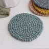 Earth & Sky Handmade Wool Felt Ball Trivet - Holistic Habitat 