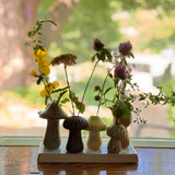 Mushroom Forest Stoneware Vase