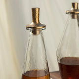 Pebbled Decanter Bottle with Stopper - Tall - Holistic Habitat 