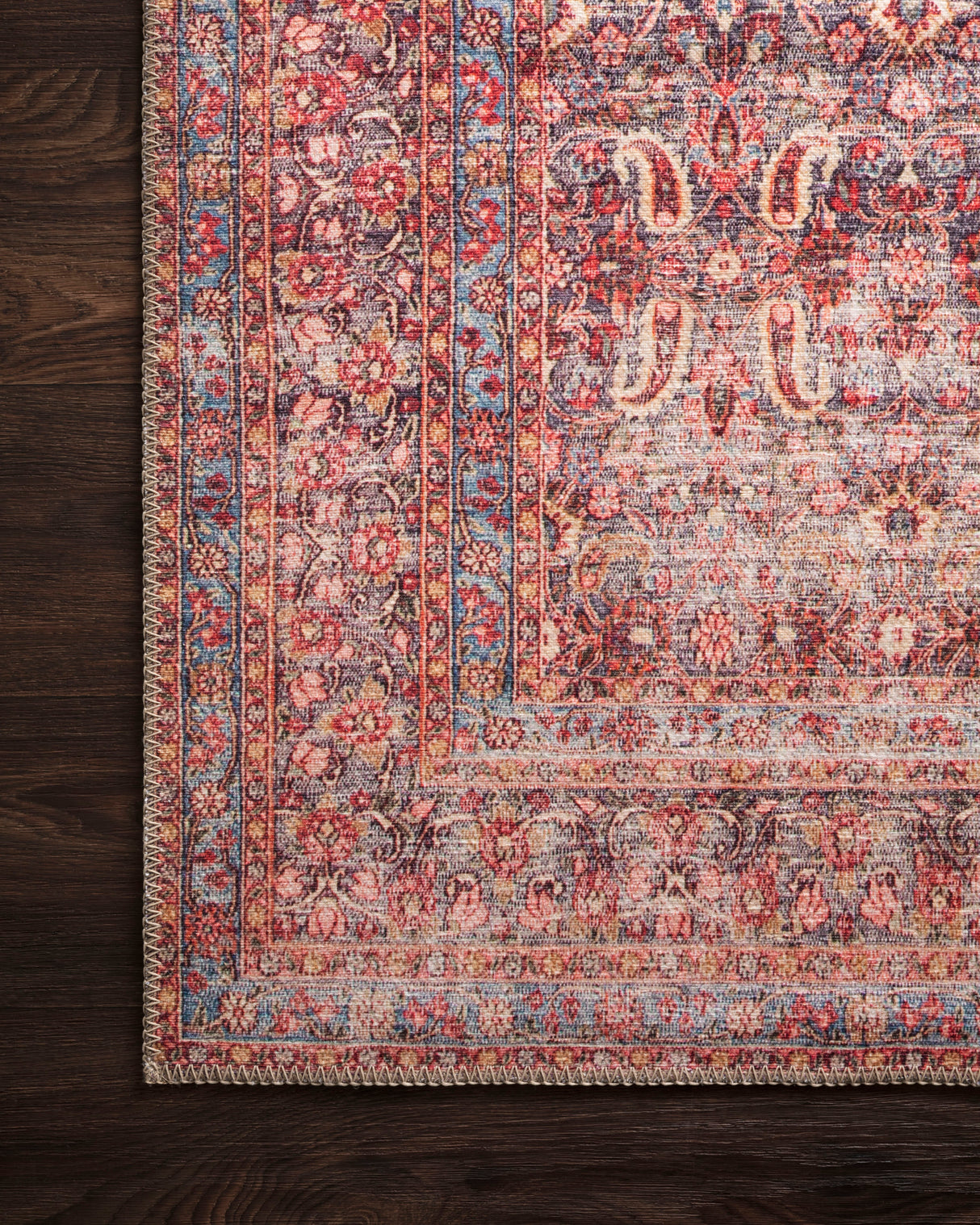 Loren Rug - Eggplant & Crimson - Holistic Habitat 