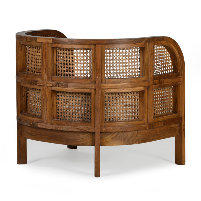 Mariposa Barrel-back Caned Club Chair - Holistic Habitat 