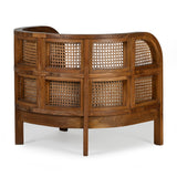 Mariposa Barrel-back Caned Club Chair - Holistic Habitat 