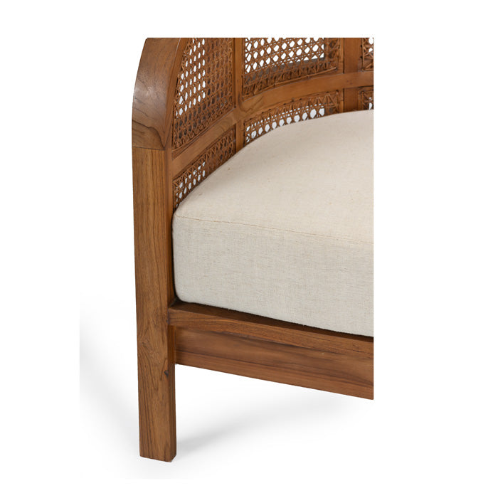 Mariposa Barrel-back Caned Club Chair - Holistic Habitat 