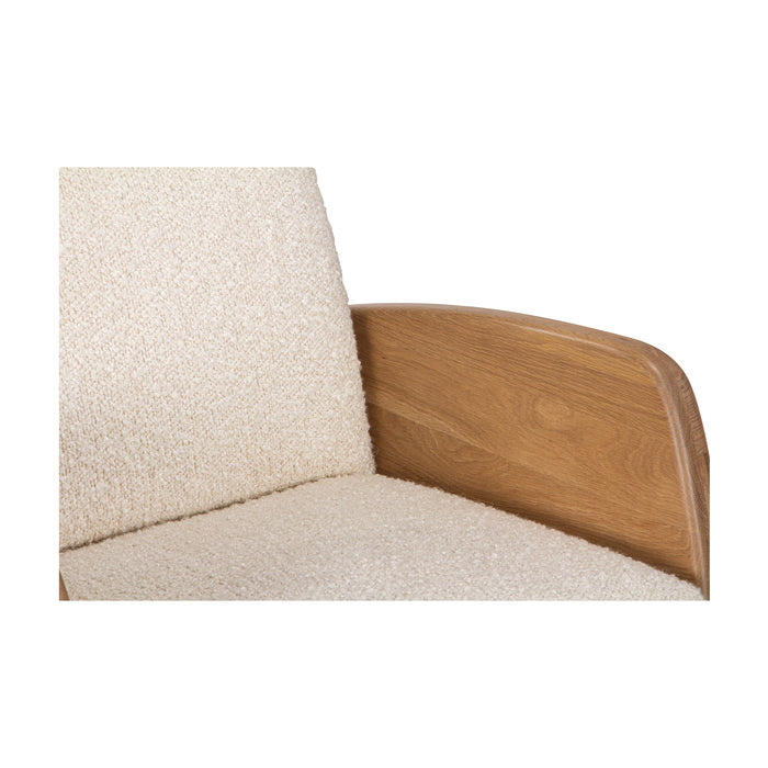 Kiva Oak &amp; Boucle Lounge Chair - Holistic Habitat 