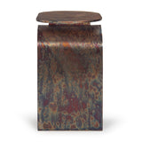 Emi Arch Oxidized Copper Finish End Table - Holistic Habitat 