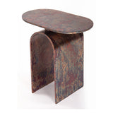 Emi Arch Oxidized Copper Finish End Table - Holistic Habitat 