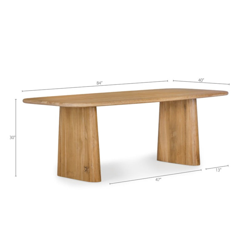 Kiva Oak Dining Table - Holistic Habitat 