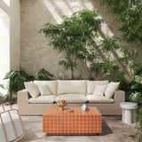 Maddie Orange Tile Indoor / Outdoor Coffee Table - Holistic Habitat 