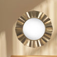 Ruffles Gold Metal Mirror - Holistic Habitat 