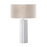 Layla Fluted Ivory Table Lamp