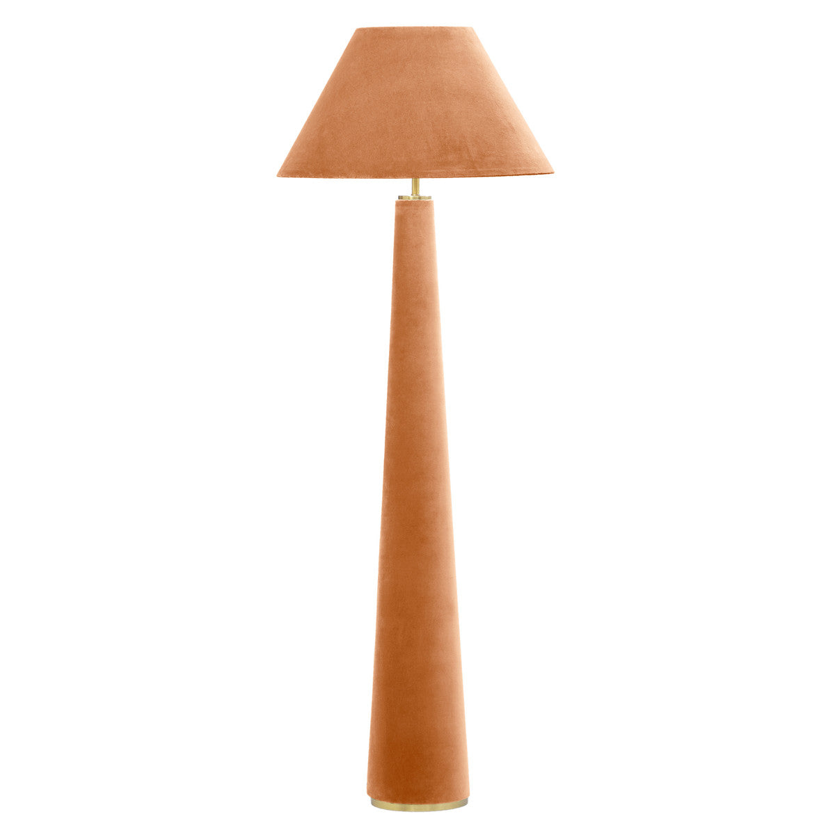 Gigi Velvet Floor Lamp - Green or Terracotta - Holistic Habitat 