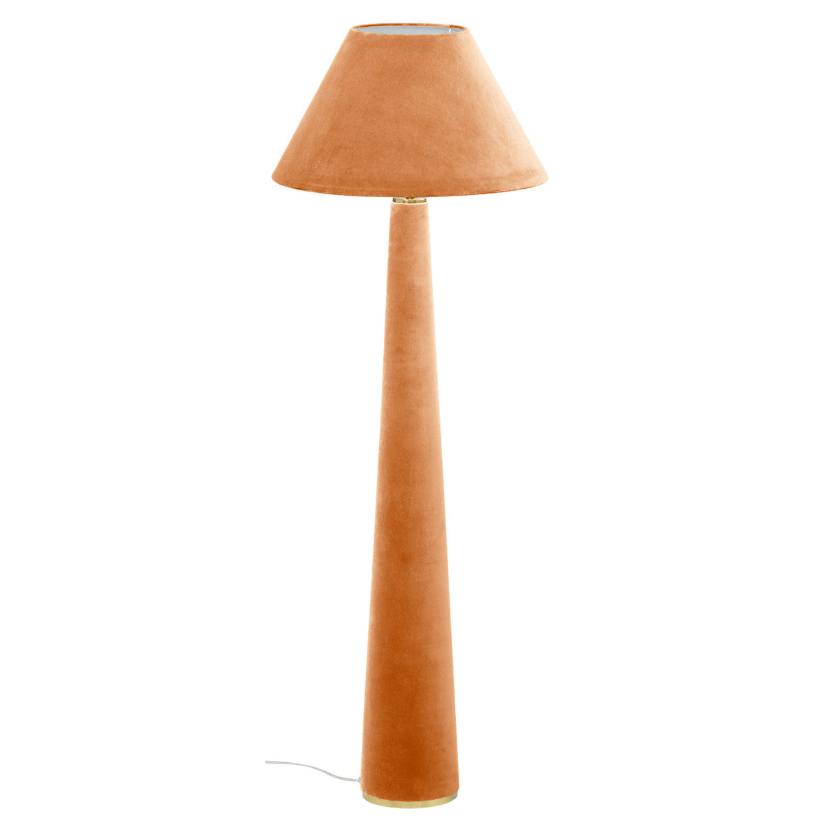 Gigi Velvet Floor Lamp Terracotta