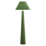 Gigi Velvet Floor Lamp Moss Green