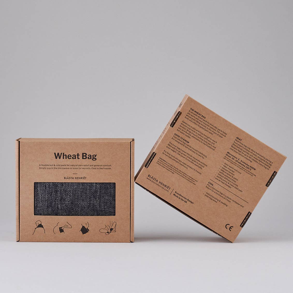 Wheat Bag - Hot/Cold: Herringbone Linen - Holistic Habitat 