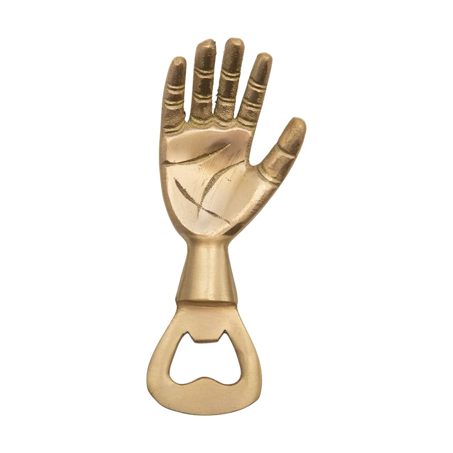 Gold Hand Bottle Opener - Holistic Habitat 