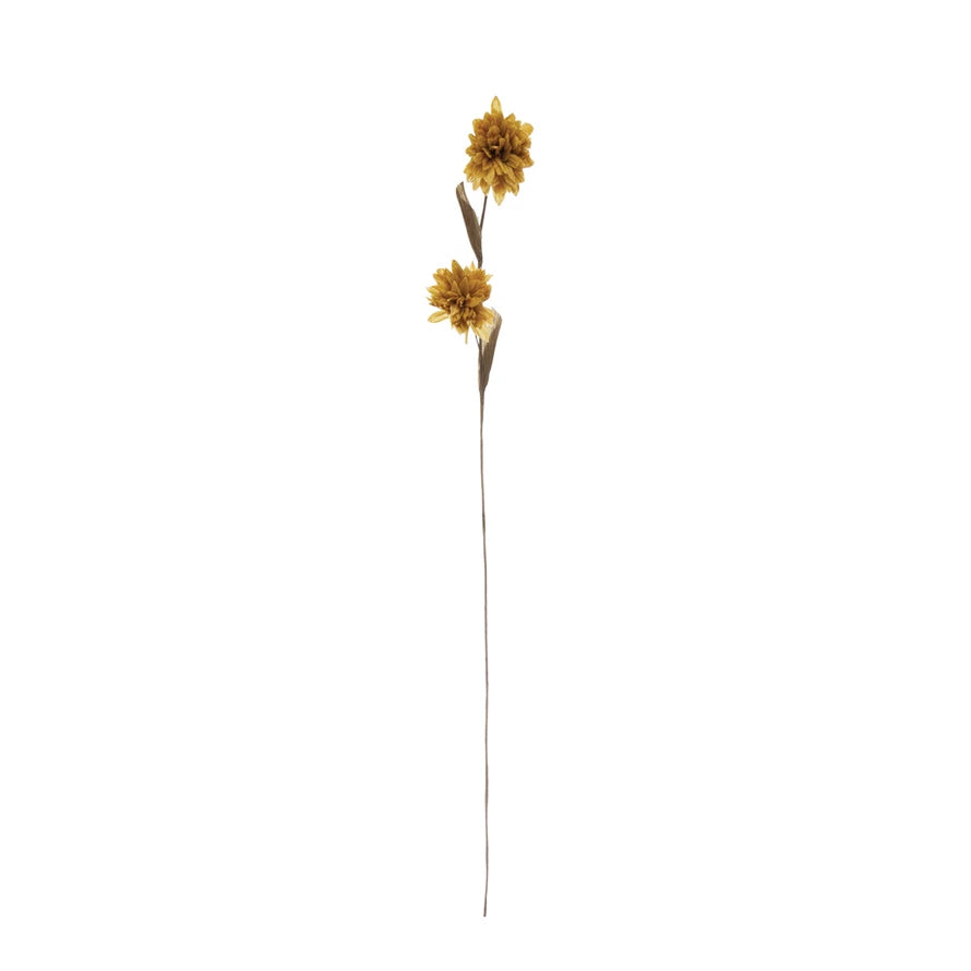 Golden Chrysanthemum Paper Flower Spray - Holistic Habitat 