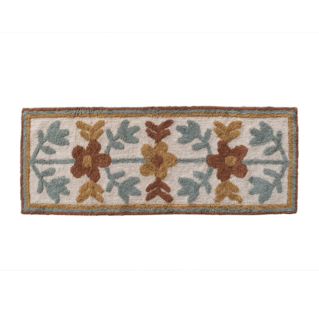 Daisies Cotton Tufted Floor Runner 2x5 - Holistic Habitat 