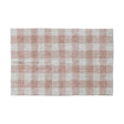 Blush Plaid Cotton Tufted Rug - 3x5 - Holistic Habitat 