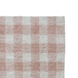 Blush Plaid Cotton Tufted Rug - 3x5 - Holistic Habitat 