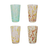 Confetti Tall Hand Blown Drinking Glasses - Set of 4 - Holistic Habitat 