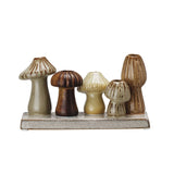 Mushroom Forest Stoneware Vase