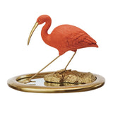 Stella Scarlet Ibis on Mirrored Tray