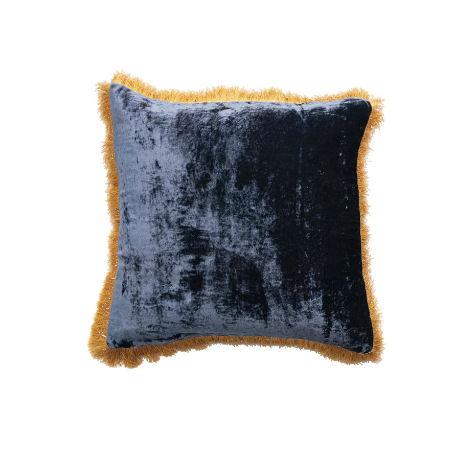 Navy crushed velvet cushions hotsell