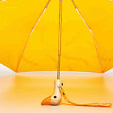 Saffron Brush Strokes Duck Head Umbrella