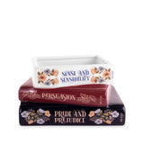 Jane Austen Stacked Books Planter