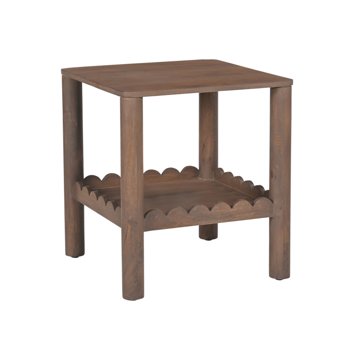 Amber Scalloped Side Table // Pre-Order - Holistic Habitat 