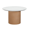 Remi Faux Terrazzo and Terracotta Concrete Indoor / Outdoor 47" Round Dining Table - Holistic Habitat 