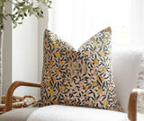 Citrus Blossom Pillow Cover | Vintage Floral Throw Pillow: 18" x 18" / Off-White Back - Holistic Habitat 