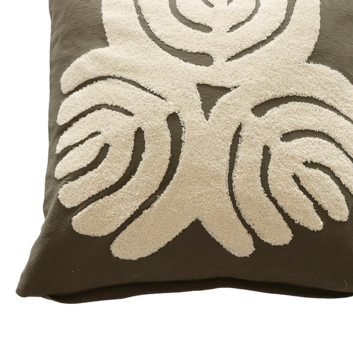Trinity Cotton Embroidered Pillow - Down Fill - Holistic Habitat 