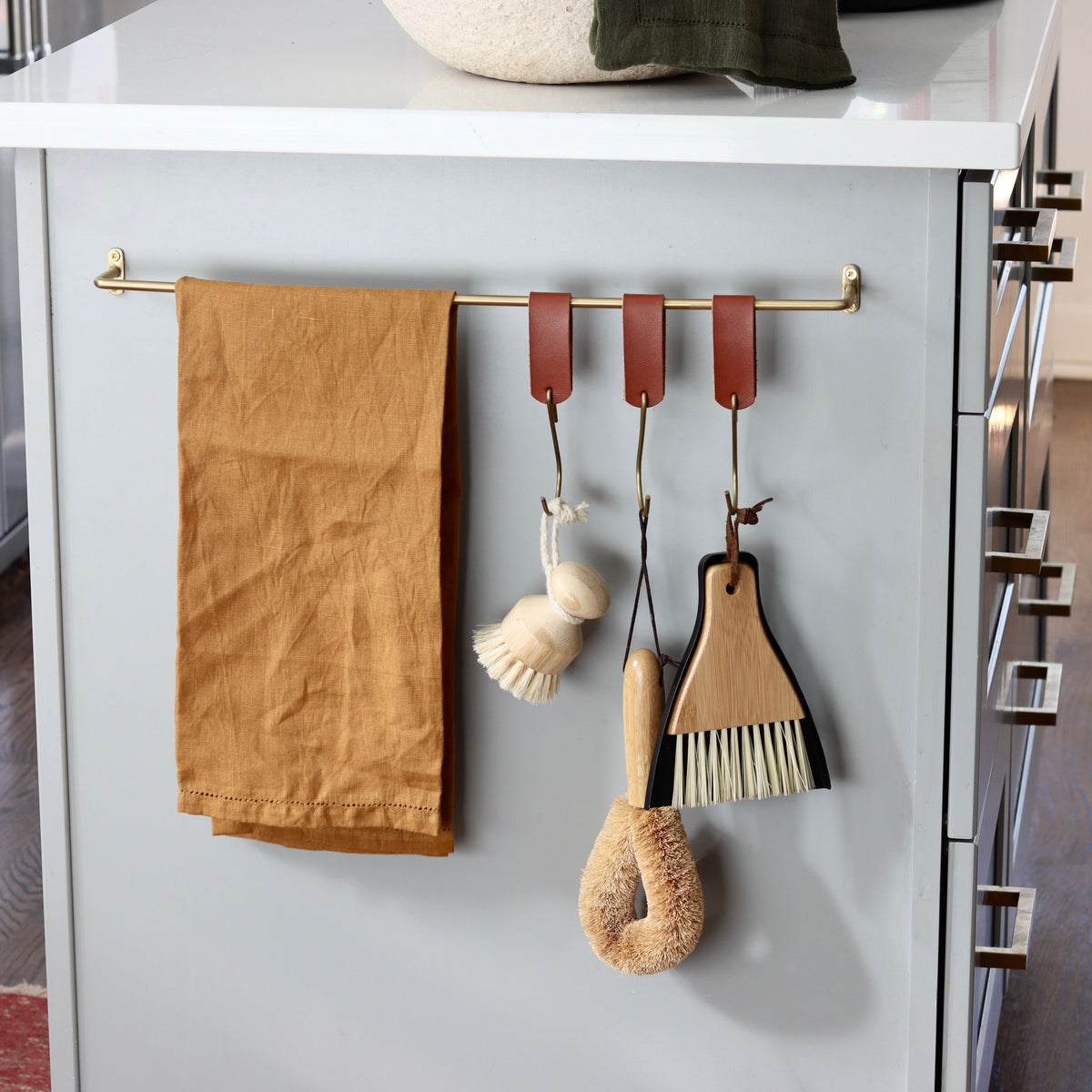 Linen Kitchen Towel - Amber - Holistic Habitat 
