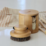 Bamboo Storage Box + Washable Hemp Cotton Rounds - Holistic Habitat 