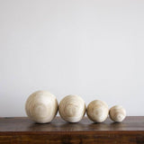 Natural Wooden Spheres - Set of 4 - Holistic Habitat 