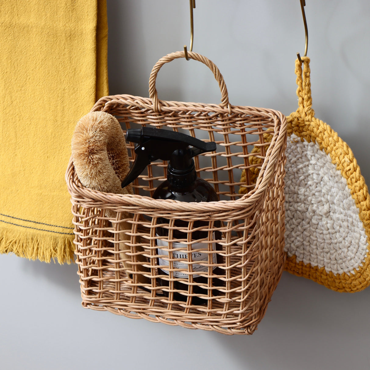 Open Hand-Woven Seagrass Basket - Holistic Habitat 