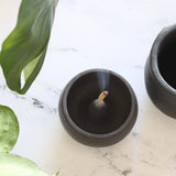 Cena Concrete Incense Burner - Coal - Holistic Habitat 