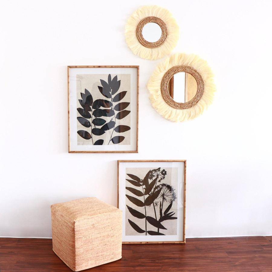 Leaf Art Framed Print Set - Holistic Habitat 