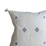 Jaya Linen Embroidered Pillow Cover - 20 Inch - Holistic Habitat 