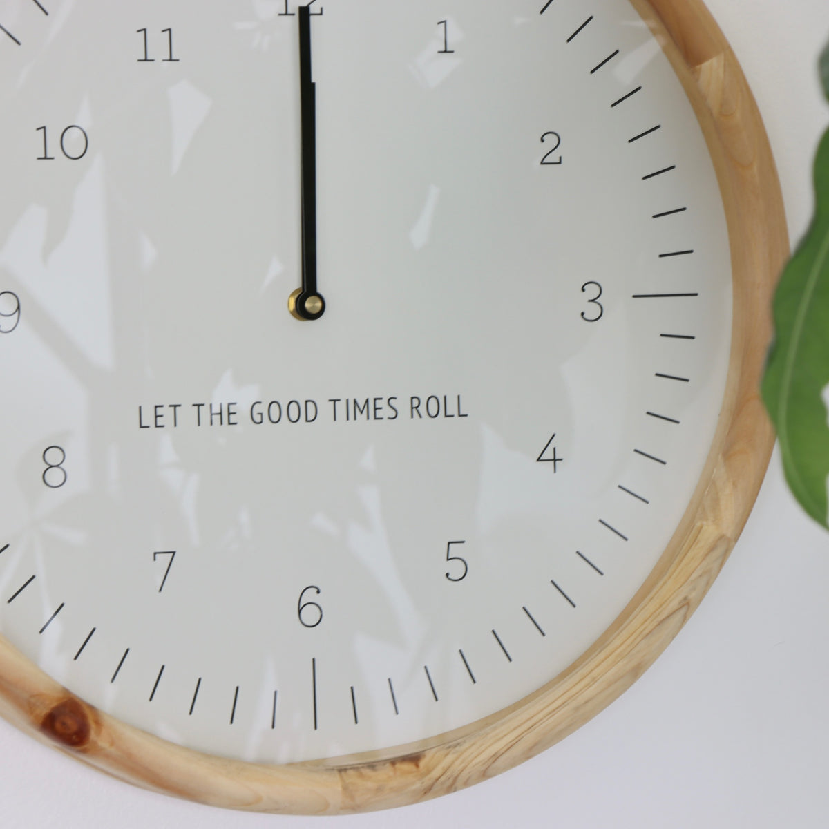 Wooden Wall Clock - Let the Good Times Roll - Holistic Habitat 