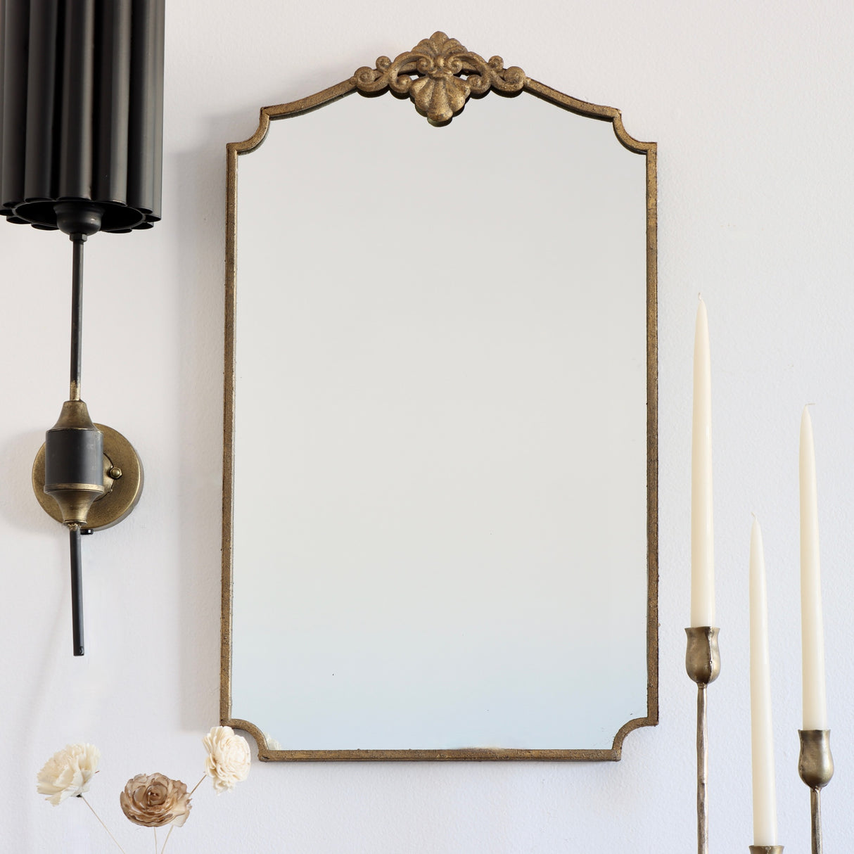 Gilda Aged Gold Framed Mirror - Holistic Habitat 