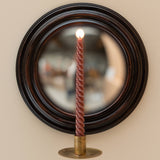 Round Convex Mirror With Candlestick - Holistic Habitat 