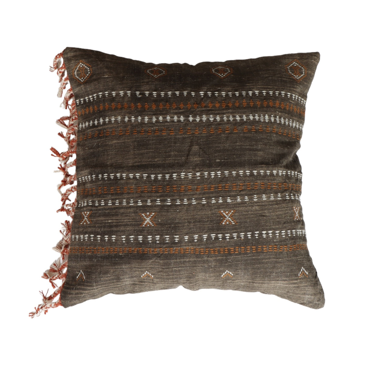 Shiloh Linen Tasseled Pillow Cover - 18 Inch - Holistic Habitat 