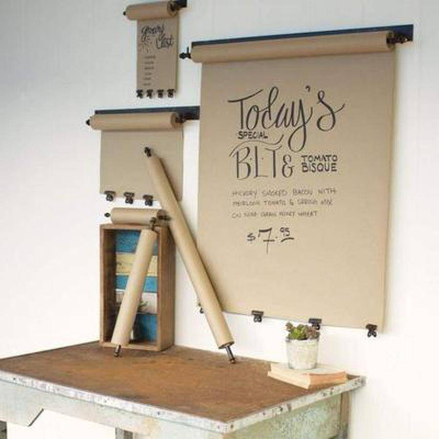 How To Make Wall Mounted Paper Roll Note Holder - H2OBungalow
