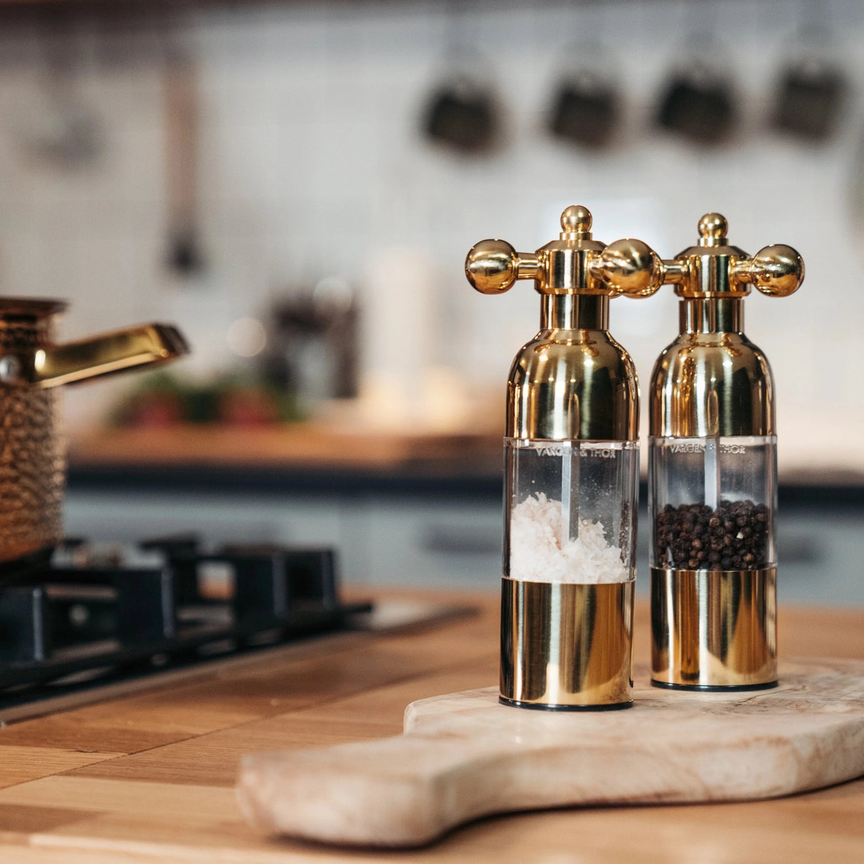 AXIA Brass Salt and Pepper Mill - Holistic Habitat 